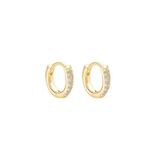 9mm Hoop Earrings With White Topaz (5783887249575)