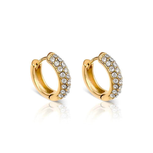 Gravitate Crystal Hoop Earrings