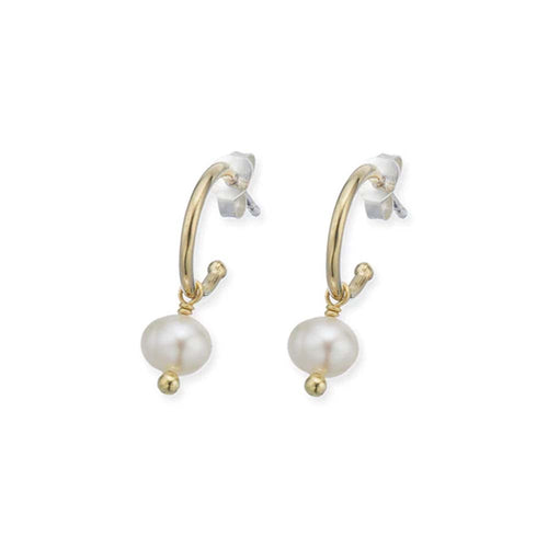 Prosperity Pearl Hoop Earrings