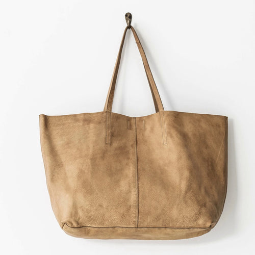 Unlined Leather Tote (5242987380903)