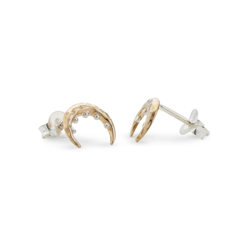 Boho Goddess Moon Stud Earrings (5320324350119)