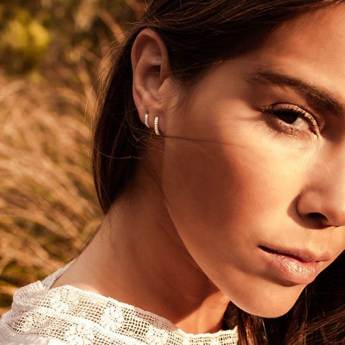 9mm Hoop Earrings With White Topaz (5783887249575)