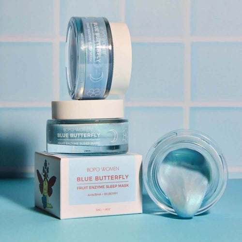 Blue Butterfly Sleep Mask