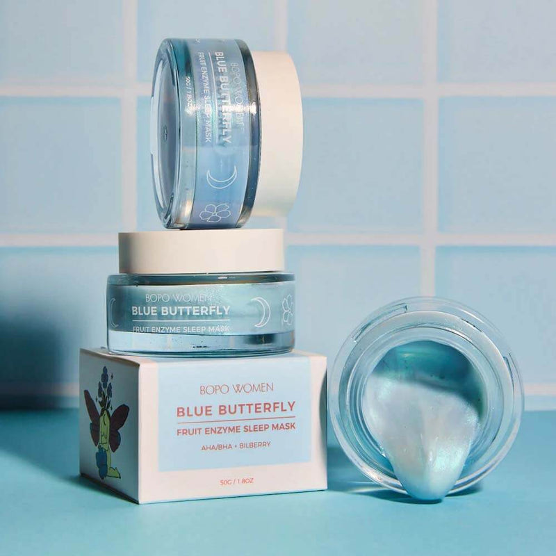 Blue Butterfly Sleep Mask