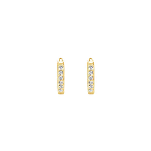 9mm Hoop Earrings With White Topaz (5783887249575)