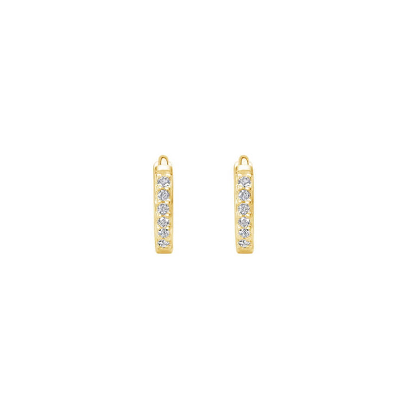 9mm Hoop Earrings With White Topaz (5783887249575)