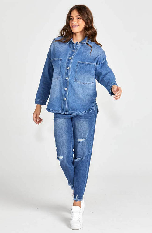 Macy Denim Shacket