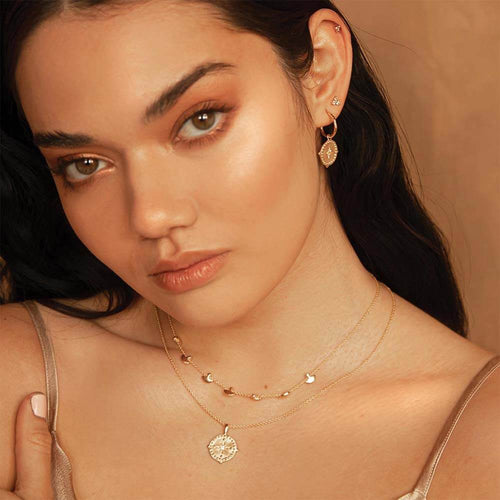 Pendant Disc Necklace