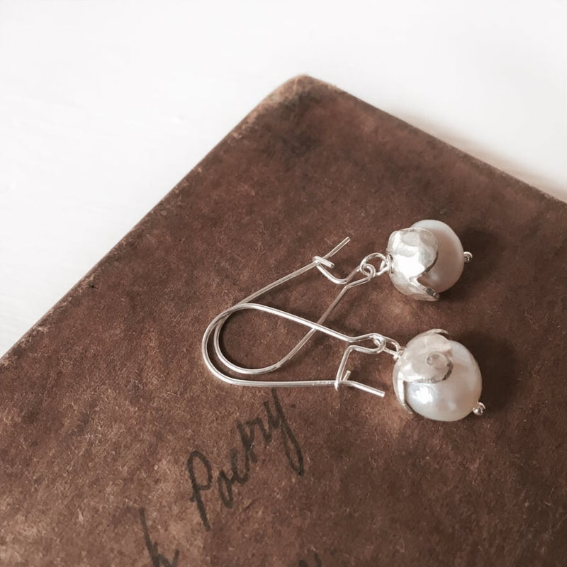 Petal & Pearl Dangle Earrings (5544806908071)