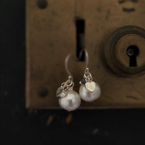 Rockpool Pearl & Charm Earrings (5544857272487)