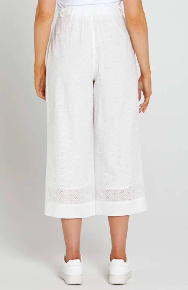 Sofia Embroidered Wide Leg Pant