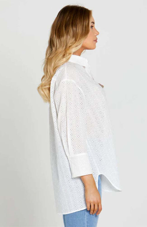 Sofia Oversized Embroidered Shirt