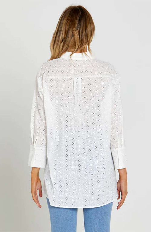 Sofia Oversized Embroidered Shirt