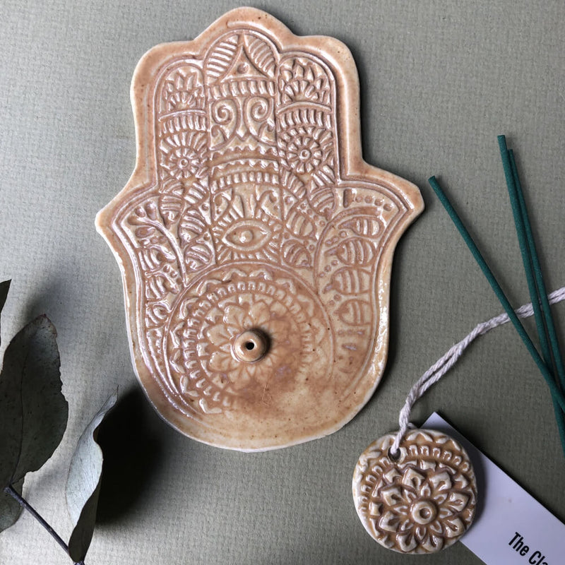 Hamsa Hand Incense Holder (6106830733479)